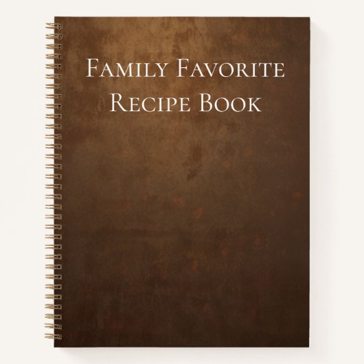 家族お気に入りのレシピ書 ノートブック (正面)