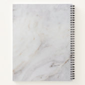 家族お気に入りのレシピ書 |大理石 ノートブック (裏面)