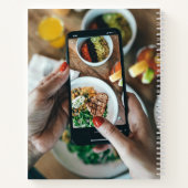 家族お気に入りのレシピ2写真雑誌カバー ノートブック (裏面)