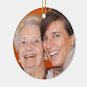 家族お気に入りの写真セラミッククリスマスオーナメント セラミックオーナメント (左)
