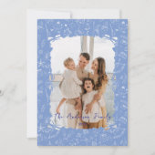 家族お洒落写真クリスマスホリデーカード シーズンカード (正面)