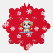 家族からあなたのギフトへのギフトラベル オーナメントカード (裏面)