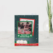 家族からあなたのクリスマス写真まで カード (正面)