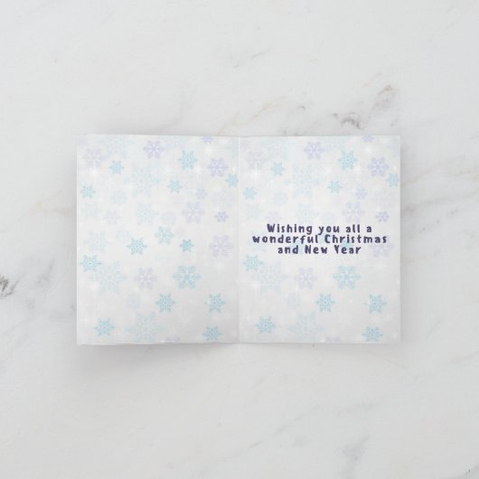 家族からあなたのクリスマス写真まで カード (内部)