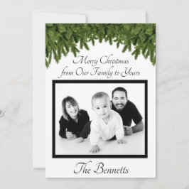 家族からお前のカードへのクリスマス サンキューカード