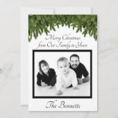 家族からお前のカードへのクリスマス サンキューカード (正面)