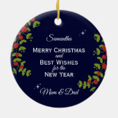 家族からのメリークリスマス セラミックオーナメント (裏面)