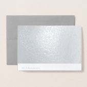 家族からの季節の輝くクリスマスの挨拶 箔カード (裏面封筒付き)