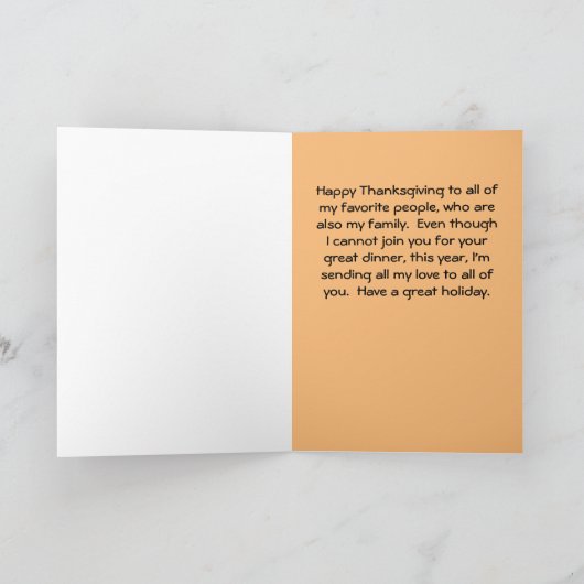 家族からの感謝状 カード (内部)