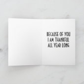 家族からの母の幸せな感謝（または他） シーズンカード (内部)