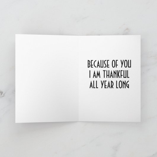 家族からの母の幸せな感謝(または他) シーズンカード (内部)