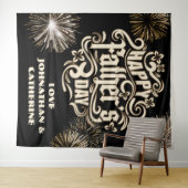 家族からの父の日休暇の幸せな背景 タペストリー (インサイチュ(横))