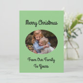 家族からメリーあなたのクリスマスカード シーズンカード (スタンド正面)