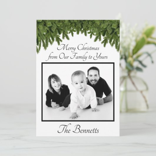 家族から家族へメリークリスマスフォトカード 招待状 (スタンド正面)