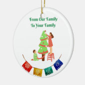 家族から家族まで セラミックオーナメント (左)