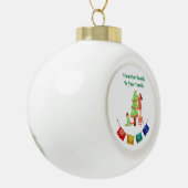 家族から家族まで  セラミックボールオーナメント (左)