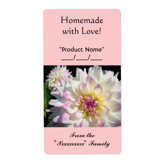 家族から愛のギフトラベルを持つ手作りカスタム家族 ラベル (正面)