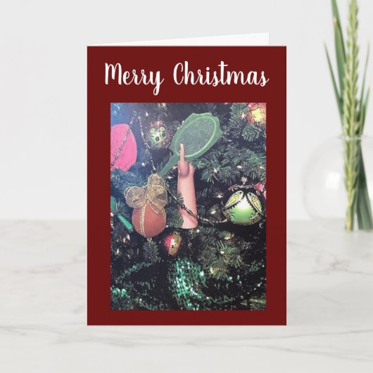 ***家族から貴殿へのクリスマスをお楽しみください*** カード (正面)