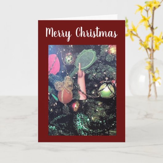 ***家族から貴殿へのクリスマスをお楽しみください*** カード (黄色い花)