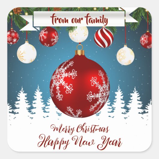 家族から スクエアシール (正面)