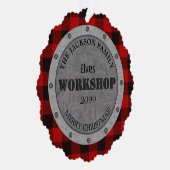 家族から – 小妖精や小人ワークショップ – ギフトラベル オーナメントカード (右)