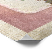 家族かわいらし結婚向けの式の座席 ポスター (角)