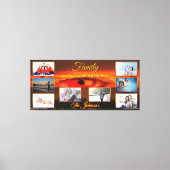 家族があなたの目を開くことができる日没2106アート キャンバスプリント (正面)