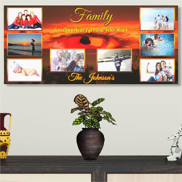 家族があなたの目を開くことができる日没2106アート キャンバスプリント