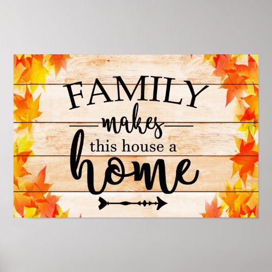 家族がこの家を家にする ポスター (正面)