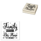 家族がこの家を家にする ラバースタンプ (押印)