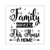 家族がこの家を家にする ラバースタンプ (インプリント)