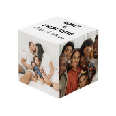 家族がすべてのカスタムファミリの写真と名前 フォトキューブ (正面アングル)