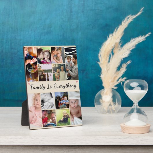 家族がすべて - 写真付きオリジナルプレート フォトプラーク (側面)
