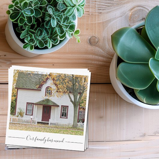 家族がの家カスタムの写真を移した エンクロージャーカード