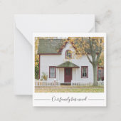 家族がの家カスタムの写真を移した ノートカード (正面)