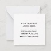 家族がの家カスタムの写真を移した ノートカード (裏面)