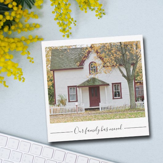 家族がの家カスタムの写真を移した ノートカード