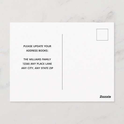 家族がの家カスタムの写真を移した ポストカード (裏面)