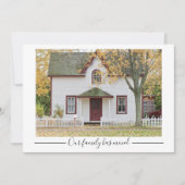 家族がの家カスタムの写真を移した 案内状 (正面)