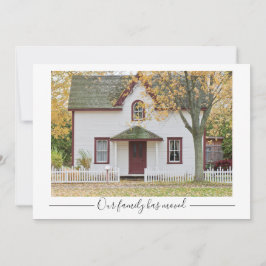 家族がの家カスタムの写真を移した 案内状