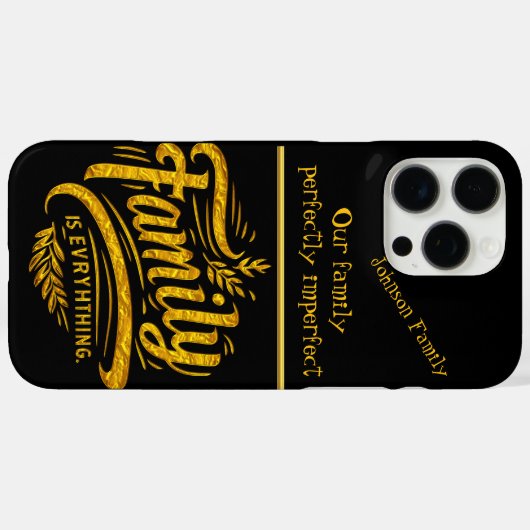 家族がハートを持つ Case-Mate iPhoneケース (裏面 (横))