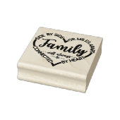 家族が側にいようが何マイルも離れていようが、心はいつも一緒の名言スタンプ ラバースタンプ (スタンプ)