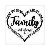家族が側にいようが何マイルも離れていようが、心はいつも一緒の名言スタンプ ラバースタンプ (インプリント)