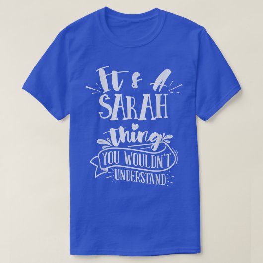 家族が分からないのはサラのことだ Tシャツ (デザイン正面)