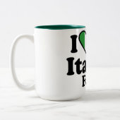 家族が大好イタリアンき ツートーンマグカップ (左)