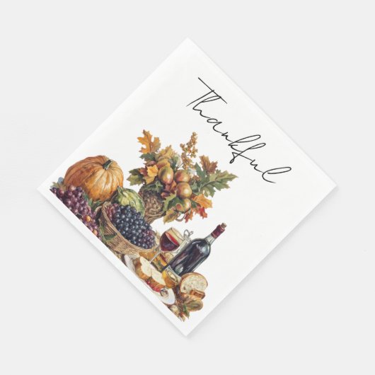 家族が感謝祭のディナーを集める スタンダードランチョンナプキン (角)