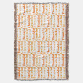 家族が感謝祭のディナーを集める スローブランケット (正面縦)