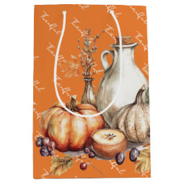 家族が感謝祭のディナーを集める ミディアムペーパーバッグ