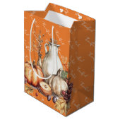 家族が感謝祭のディナーを集める ミディアムペーパーバッグ (裏面アングル)