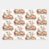 家族が感謝祭のディナーを集める ラッピングペーパーシート (正面2)